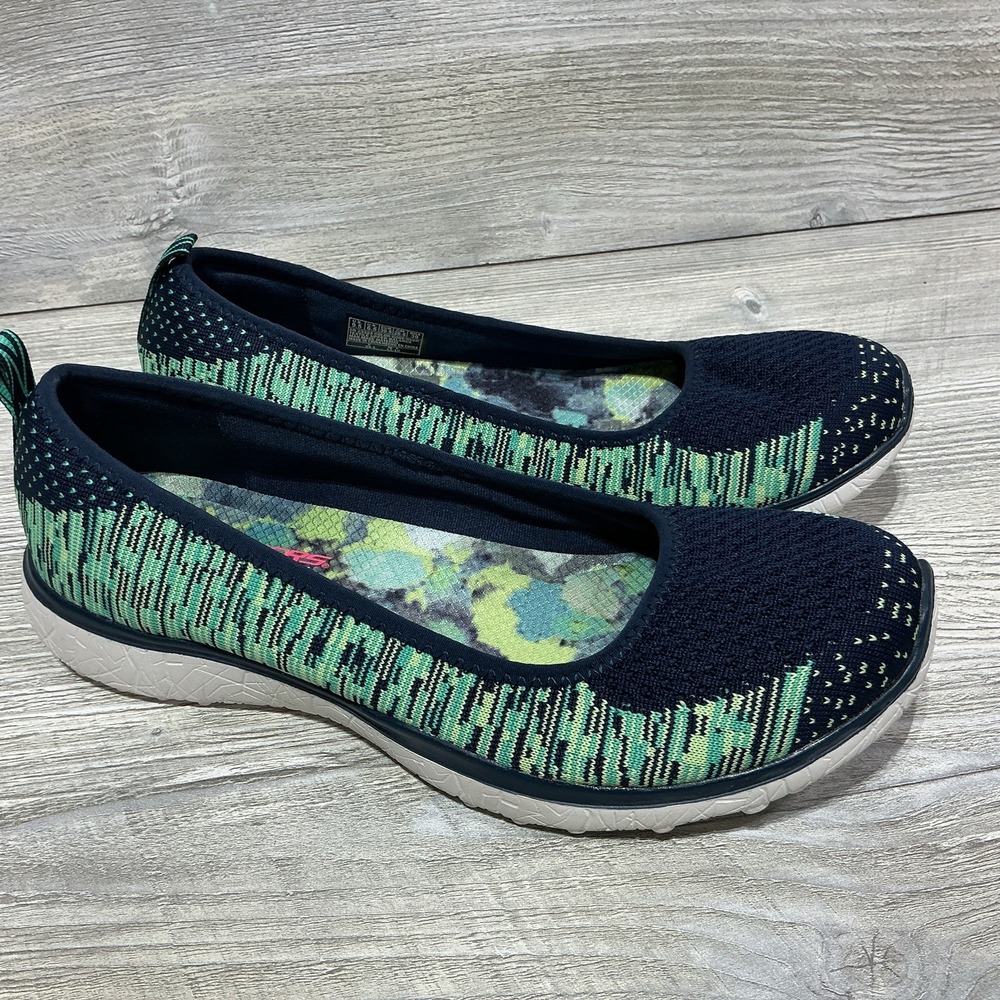 NEW Skechers Microburst Loafers Women's 9.5 Memory Foam Air Cooled Shoes 23324